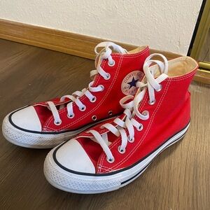 Converse All Star Red Canvas Sneakers